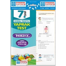 Evrensel İletişim Yayınları 7. Sınıf İngilizce Konu Özetli