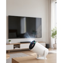130 İnç Full Hd Projeksiyon Cihazı 4k Uyumlu Kablosuz Aktarım