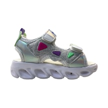 Tuğba Ortopedi 938 Çocuk Işıklı Sandalet Gümüş