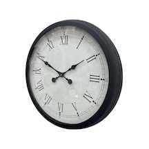 60 Cm Siyah Metal Roma Rakamlı Duvar Saati 11