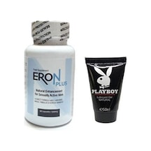 Playboy 120 Ml Masaj Yağı + Eron Plus 60lı Erkeklere Özel