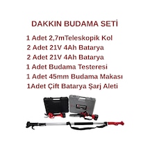 Dakkin Şarjlı Budama Testeresi, Budama Makası Ve Uzatma Kolu Tam Set