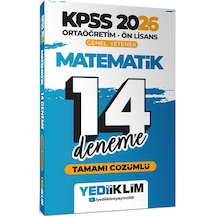Yediiklim 2026 Kpss Ortaöğretim Ön Lisans Genel Yetenek Matematik Tamamı Çözümlü 14 Deneme