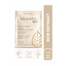 Mervmix Pirinç Özlü Aydınlatıcı Ve Gözenek Karşıtı Kağıt Maske