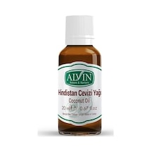Alvin Hindistan Cevizi Yağı, Soğuk Sıkım,yüzde Yüz Saf Ve Doğal, 20 Ml