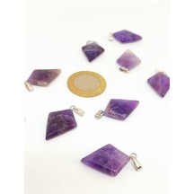 Ametist Taşı Ok Ucu Şekilli Kolye Ucu 42625