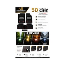 Renault Kangoo 1997-2007 Model Uyumlu Enerji Krom 5d Havuzlu Paspas Yumuşak Kaymaz Taban