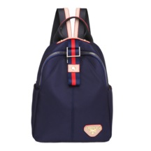 Kontrast Renkli Gündelik Kadın Sırt Çantası-koyu Mavi Koyu Mavi