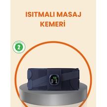Isıtmalı Masaj Kemeri Dijital Ekranlı Bel Çevresi 100 Cm Altı Uyumlu Çok Renkli