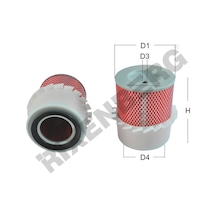 Mıtsubıshı L200 2.5d 1996-2006 Hava Filtre Rxa4838 Md 620563 C16148 Lx673