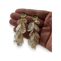 Boncuk Ay Küpe Şık Hediye Model 1805ce Çok Renkli