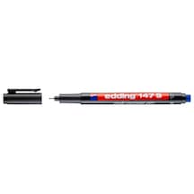 4'lü Mavi Edding 147s Asetat Kalemi Silgili 0.3 MM Mavi