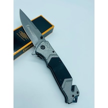 Browning Kamp Marka F119 Metal Kasa Yarıotomatik Kutusunda //22cm Gümüş - Siyah