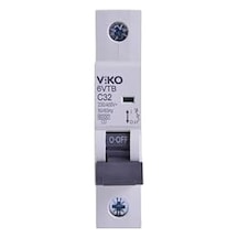6vtb-1c32 Otomatik Sigorta 6ka C Tipi 1 Kutup 32a
