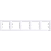 Schneider Electric Eph5800521 Asfora Beyaz Beşli Yatay N11.466