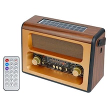 Golon Rx-bt88sq Bluetooth Usb Nostaljik Şarjlı Radyo Güneş Enerjili - Sencan Sound