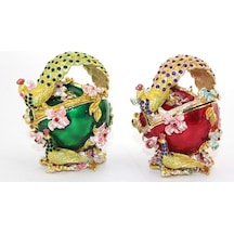 Swarovski Taşlı Tavuskuşu Kutu