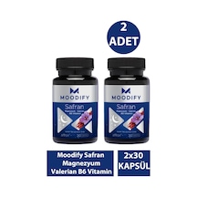 Moodify Safran Magnezyum Valerian B6 Vitamin 2 x 30 Kapsül