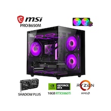 Xaser FORCE X10 R7 7800X3D 32 GB 1 TB M.2 Nvme SSD 16 GB RTX5060 Tİ Free Dos Masaüstü Oyuncu Bilgisayarı