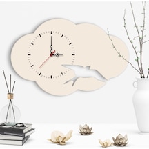 Dekoratif Farklı Tasarım Ahşap Duvar Saati - 31 Çok Renkli