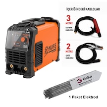 Nuriş Ma200e İnverter Kaynak Makinesi + 1 Paket 100'lü 2,5x350mm Elektrod
