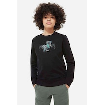 Tshirthane Skrillex 1 Baskılı Unisex Çocuk Siyah Sweatshirt Siyah