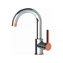 Gpd Gildo Mtl165-K-R Tek Gövde Lavabo Bataryası Krom - Rose Gold