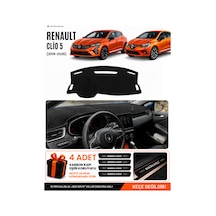 Renault Clıo 5 2019-2026 Uyumlu Torpido Koruma, Torpido Örtüsü, Torpido Kılıfı - Siyah - Re019