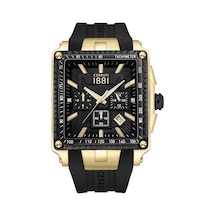Cerruti 1881 Cıwgo0018502 Quartz Silikon Kordon Siyah 43x56 Mm Erkek Kol Saati Altın