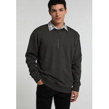 Colin's Colins Relaxed Fit Yuvarlak Yaka Düz Erkek Antrasit Sweatshirt Cl1082251 Q1.v2 Ant