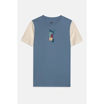 Puma Ready Set Better Tee Çocuk Tişört 67926920 Mavi