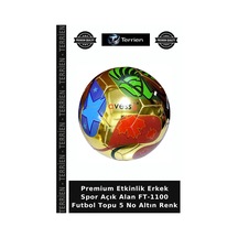 Premium Etkinlik Erkek Spor Açık Alan Ft-1100 Futbol Topu 5 No Altın Renk