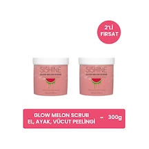 Karpuzlu Arındırıcı El, Ayak Ve Vücut Peelingi - Glow Melon Scrub - 2 Adet