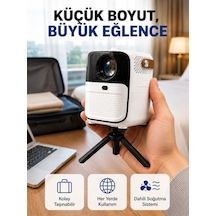 Mey İthalat Ultra Hd Çözünürlüklü Taşınabilir Projektör - 1920x1080 Piksel Görüntü Kalitesi Yeni Nesil