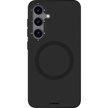 Galaxy S24 Uyumlu Kılıf Magsafe Destekli Çizilmeye Ve Aşınmaya Dayanıklı Youngkit Velvet Seri Siyah