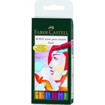 Faber Castell Pitt Artsit Brush Pen - 6'Lı