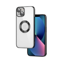 Apple Uyumlu iPhone 13 Kılıf Logo Gösteren Kamera Korumalı Silikon