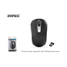 Everest Sm-804 Usb Siyah-beyaz 800-1200-1600dpi Kablosuz Mouse Diğer