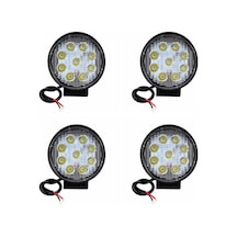 Off Road Sis Farı 4 Lü Set 9 Led Yuvarlak Çalışma Lambası 4 Adet