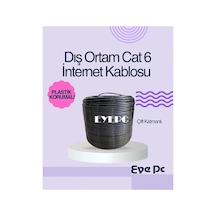 200 Metre Cat 6 Dış Ortam Internet Modem Kablosu Pc Uçları Takılı Test Edilmiş