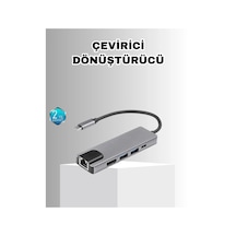 Alüminyum Kasalı Apple, Uyumlu Macbook Usb-c Hub 4k Hdmı, Usb 3.0, Sd/tf Kart Girişi, Pd Şarj Desteği