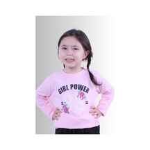 Fyk Kids Kız Çocuk Basic Uzun Kol Tişört Açık Pembe