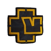 Zepplin Giyim Rammstein Gold Logo Patch Yama