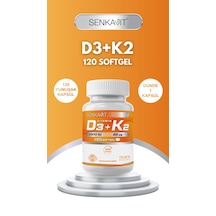 Senkavit Vitamin D3 Ve K2 İçeren Yumuşak Kapsül 120 Li