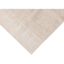 Sty Barra Gri Nakışlı Havlu 50x90 Açik Gri