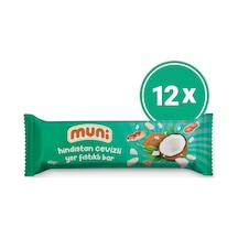 Hindistan Cevizli Yer Fıstığı Barı, 40 G X 12 Adet