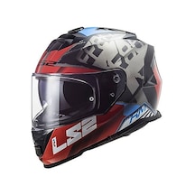 Ls2 Storm 2 Sprınter Mat Siyah-kırmızı-tıtanıum Kask Mat Siyah-Kırmızı