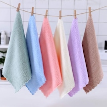 Mikrofiber Temizlik Bezi, Yumuşak Doku Mutfak El Yüz Kurulama Bezi, 30 30 Cm 3 Adet Karışık