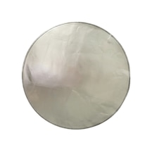 Alev Geçirmez Soba Matı Yuvarlak Yırtılmaya Dayanıklı Isıya Dayanıklı Gümüş