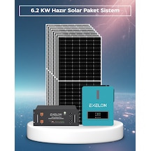 6.2kw Hazır Solar Paket 48v Mppt Akıllı İnverter Off-grid Sistem